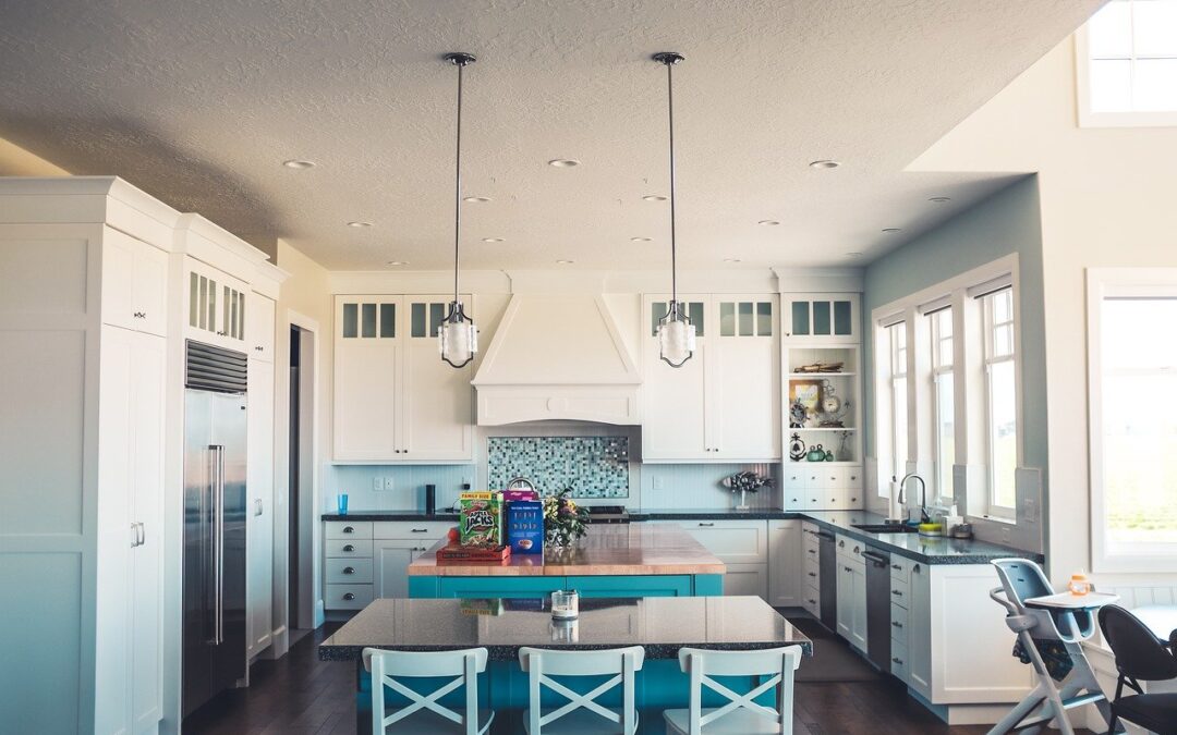 Illustration of a beachfront home in Crystal Beach, FL, representing the unique coastal lifestyle and charm that attracts buyers to the area.